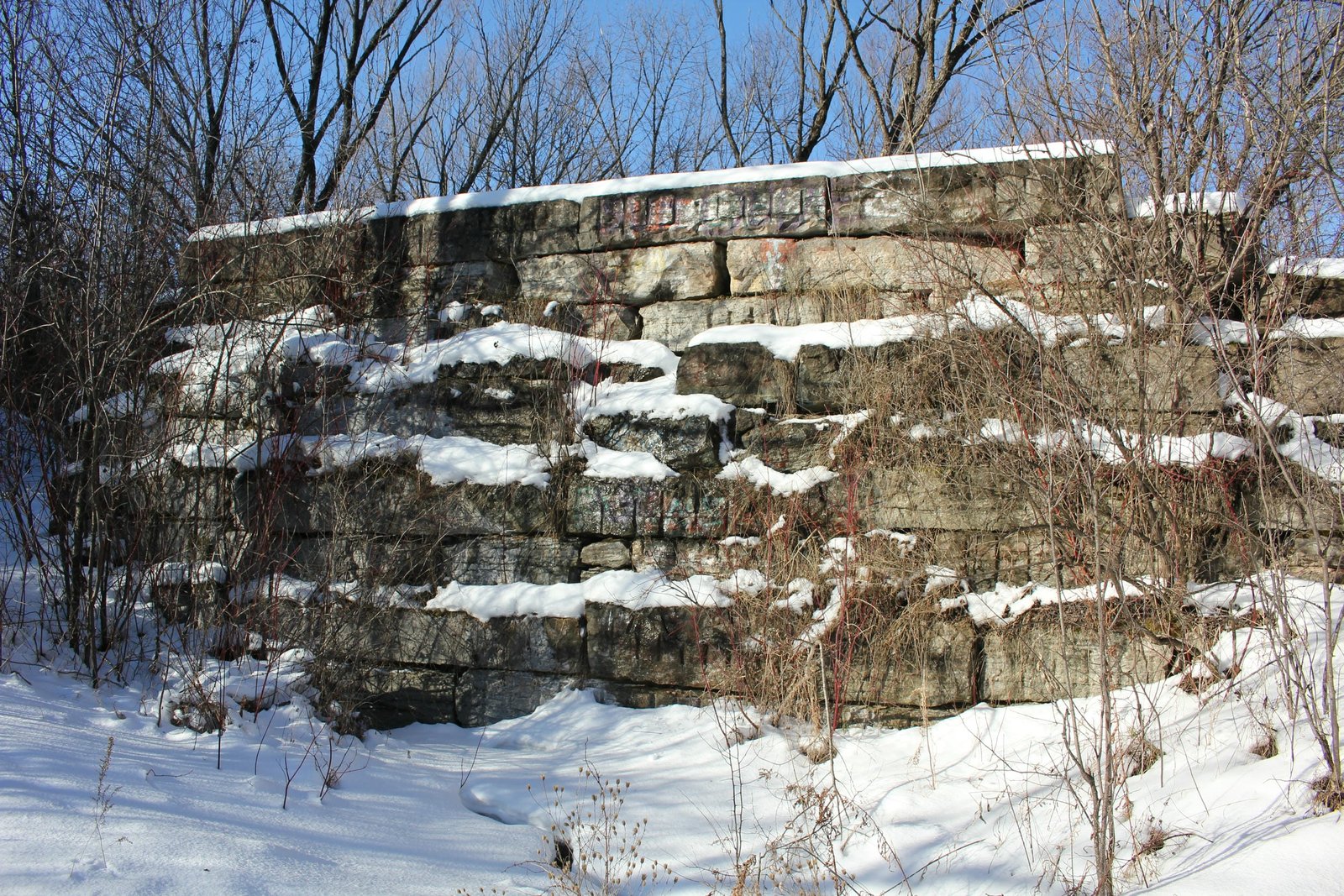 Headwall of north face